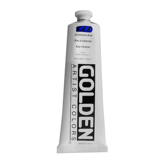 Golden Heavy Body Acrylic Paint, 5 oz in 1400 Ultramarine Blue | Michaels